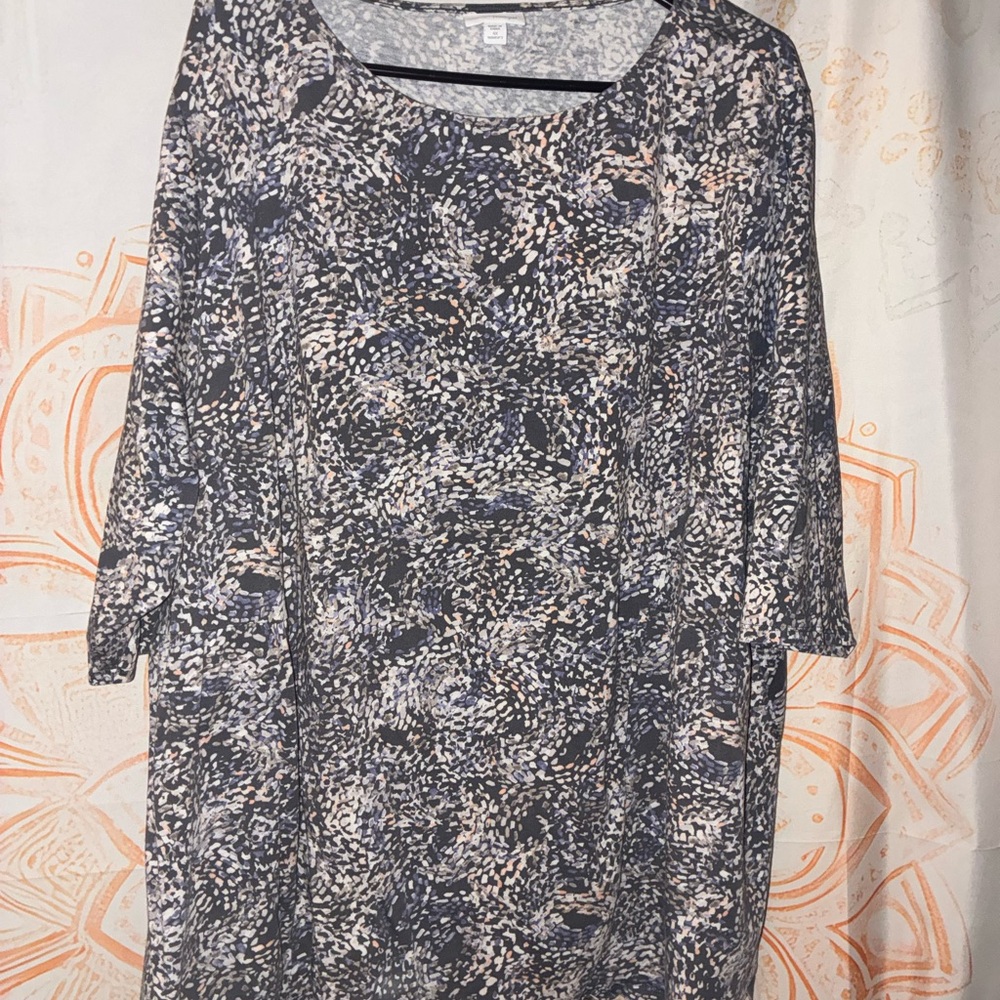 J. Jill Bundle of Floral Patterned Women's Tops - Gray and Blue - Picture 2 of 7